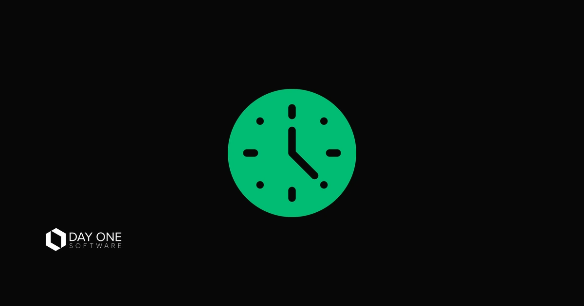 Illustration of a clock face, representing the days lost to reviewing every invoice draft