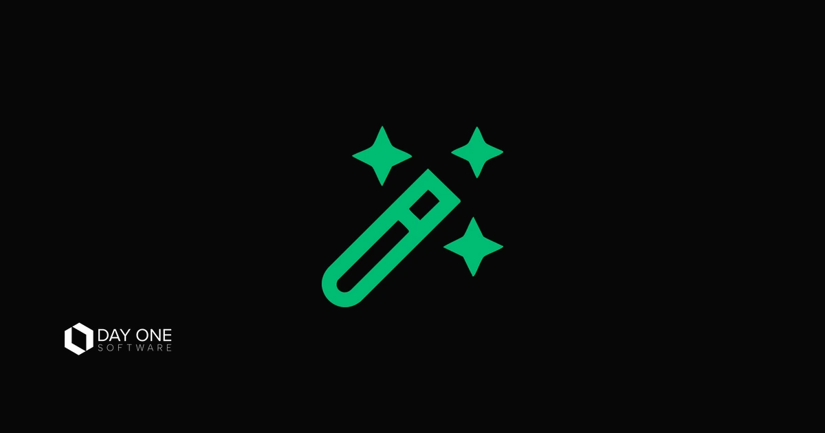 Illustration of a wand and sparkles, representing the workarounds that quietly become the process