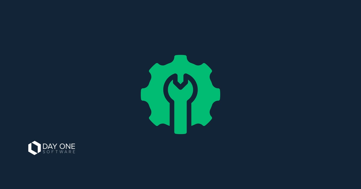 Illustration of a cog and spanner, representing project tooling that tracks but does not govern